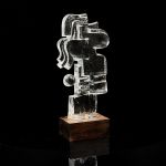 991 7338 Skulptur i glas